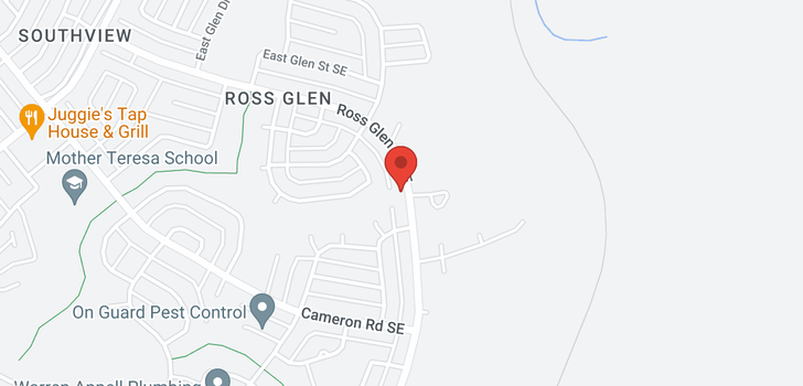 map of 369 + 373 Ross Glen Drive SE